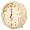 thumbnail image 3 of Clock,23cm Diameter Sauna Clock Wooden Clock Wall Clock High Capacity, 3 of 11