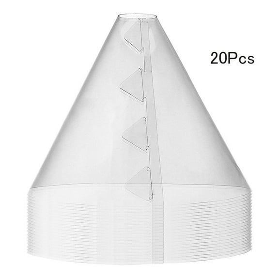 PRETXORVE Garden Cloches for Plant-Reusable Plastic Plant Bell Cover-Connectable Transparent Plant Covers for Protection Vegetables Seed From Frost Animals