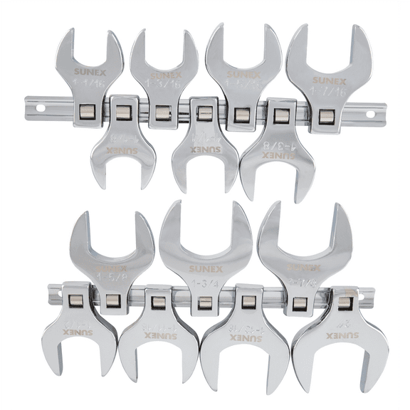 Sunex 9721A 14-Piece 1/2" Drive Jumbo Fractional SAE Crowfoot Wrench Set