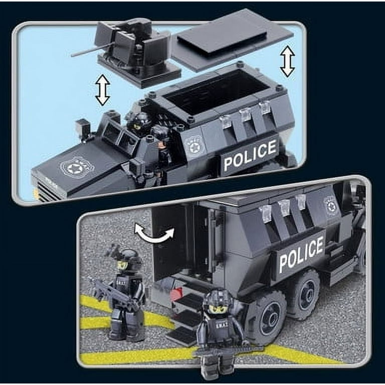 Oxford Block Toy ST33353 - SWAT Team, Helicopter