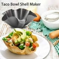 thumbnail image 2 of 2025 New Petal Shape Carbon Steel Baking Bowl, Taco Bowl Shell Maker, Nonstick Tortilla Bowl Maker, Craft Perfect Taco Bowls & Salad Shells for Home Cooking & Entertaining, 6/8 Petals(8 petals,4pcs), 2 of 8