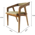 thumbnail image 4 of 4pzas Silla Comedor Ibiza Minimalista Nórdico Moderna Madera VBG SQL-A23HH03413-MS-002, 4 of 6