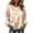 Gold, variant on Women's Elegant Cowl Neck Satin Blouse Long Sleeve Office Work Shirt Silk Top
