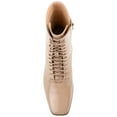 thumbnail image 5 of Journee Womens Covva Inside Zip Stacked Heel Booties, Widths Available, 5 of 10