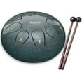 thumbnail image 1 of Steel Tongue Drum 6 Inch 8 Notes Lotus Handpan Drum Kit Chakra Tank Drum Percussion Instrument With Drum Mallets Carry Bag For Beginner Adult Kids Mus, 1 of 3