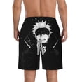 thumbnail image 4 of Jujutsu Kaisen Men's Swim Trunks Quick Dry Board Shorts Bathing Suit Swimsuits Beach Shorts with Mesh Lining, 4 of 7