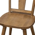 thumbnail image 5 of Duhome Antique Walnut Wooden Tulip Chairs - Set of 2, Rustic Style for Dining or Kitchen, 5 of 7