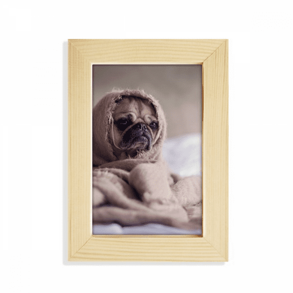 bulldog pet animal lly picture desktop display photo frame picture art painting 5x7 inch
