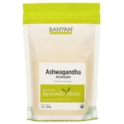 Banyan Botanicals Organic Ashwagandha Powder – Withania somnifera – for Healthy Adrenals & Immune System, Stress Relief, Strength, Balanced Mood & More* – 1lb. – Non-GMO Sustainably Sourced Vegan