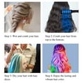 thumbnail image 5 of DAKIMOE  Hair Chalk Comb for Girls Washable Temporary DIY Hair Color Dye Chalk For Kids Cosplay Christmas Gifts, 6 Colors, 5 of 8