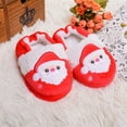 thumbnail image 2 of Karoyedx Slippers for Girls Toddler Boys Girls Unisex Cute Soft Crib Shoes Christmas Toddler Kid Shoes Children's Cotton Slippers Red Size,9.5, 2 of 6