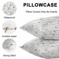 thumbnail image 5 of Throw Pillow Covers 16x16 Inch Set of 2, Sparrow Waterproof Outdoor Pillow Covers, Spring Birds on The Branches Vintage Country Decorative Cushion Pillowcases for Couch, Sofa, Bed, Garden, Patio, 5 of 9
