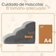 thumbnail image 2 of Escaleras para Perros, rampa para Camas Altas y sofás, con Cubierta de Tela Impermeable, Antideslizante y Duradera, Ideal para Perros pequeños, Gatos o Mascotas (Gris, 3 escaleras, 1), 2 of 6