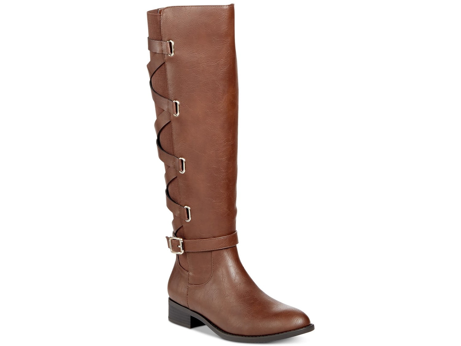 fabric knee high boots