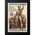 thumbnail image 2 of Riesenberg, Sidney H. 17x24 Black Modern Framed Museum Art Print Titled - Civilians - The Jewish Welfare Board, 1918, 2 of 5