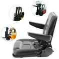Miumaeov Universal Tractor Seat with Safety Belt & Armrest 35175°Adjustable Backrest Forklift