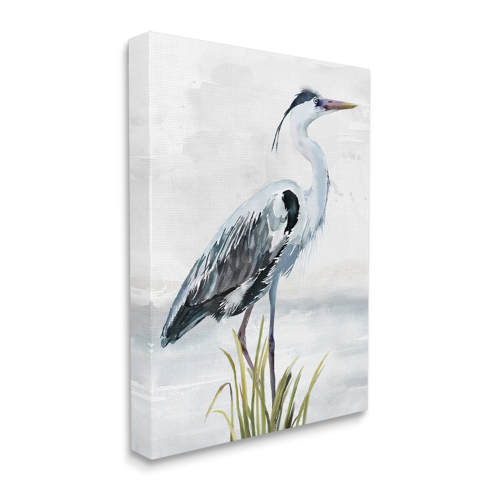 Stupell Industries Shore Bird Portrait Animals & Insects Painting Gallery Wrapped Canvas Art Print Wall Art, 36 x 48