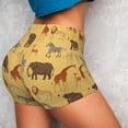 thumbnail image 4 of Vsdgher Cute Animals print Workout Shorts for Women Seamless Soft Smooth Gym Yoga Scrunch Active Exercise Fitness Shorts, 4 of 8