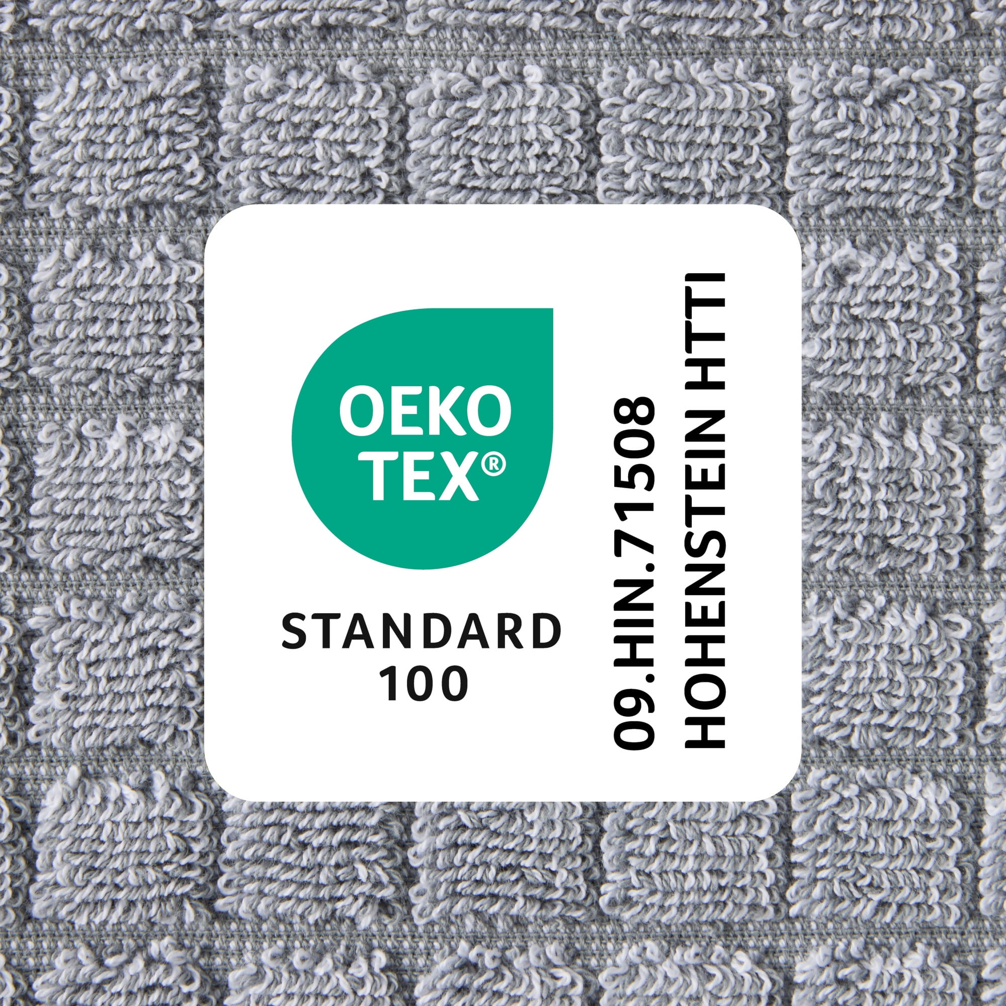 TOWN & COUNTRY EVERYDAY 4-Piece Textured Windowpane Washcloth Set, 13"x13", 100% Cotton, Plush & Absorbent 550GSM, Grey
