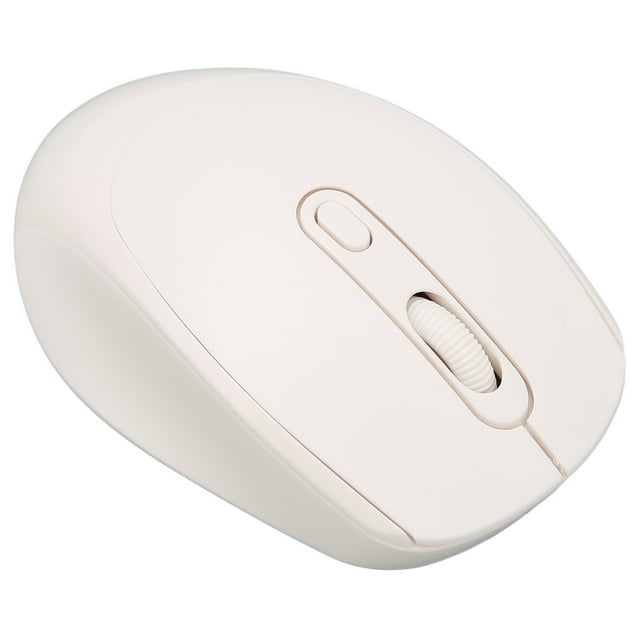 Office Mouse, Mute Control Computer Mice Ergonomic Design Adjustable DPI for Home for Office for Travel Black,White