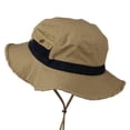 thumbnail image 5 of Big Size Cotton Twill Washed Bucket Hat - Khaki 2XL, 5 of 5