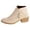 Beige Ankle Boots, variant on Women's Ankle Boots Suede Side Zipper Chunky Heel Booties Dressy Fall Winter Shoes Comfortable Fashionable Block Heel Ankle Booties Orange 35