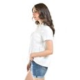 thumbnail image 2 of Blusa cuello camisero Roman Fashion /Juvenil, 633 (Blanco) blanco CH, 2 of 6