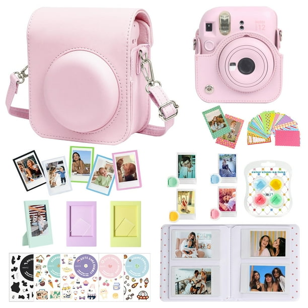Paquete de accesorios CAIYOULE para Fujifilm Instax Mini 12 Pink
