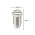 thumbnail image 3 of Unique Bargains Latching Metal Push Button Switch 10mm Mounting Dia 1NO 1NC COM DC 30V 0.1A 23.5 x 13.5mm, 3 of 5
