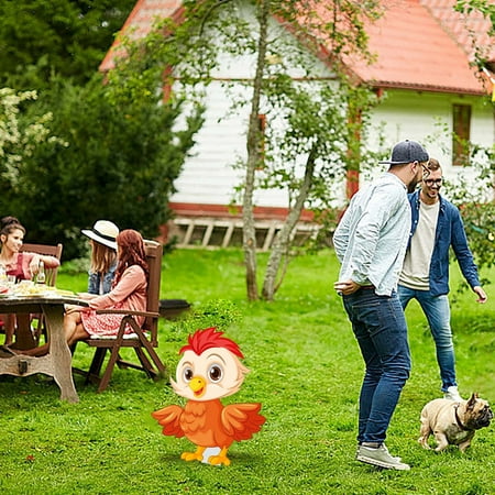 

Garden Outdoor Wooden Cartoon Rooster Decoration With Cute Rooster Garden Logo Vegetable for Solar Ground Lights Outdoor Mini Candy Cane Lights Outdoor Holiday Holder Album Graduation Sign