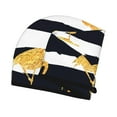 thumbnail image 3 of Disketp Gold Flamingo Microfiber Hair Towel Wrap,Hair Drying Towel With Button,Towel Turban,Head Towel To Dry Hair Quickly For Girls And Women, 3 of 8