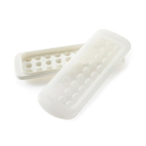 ievspot 1 Pcs Mini Ice Cube Trays,Plastic Tiny Ice Cube Trays for Chilling Cocktail Whiskey Tea Coffee, 27 Mini Cubes Per Ice Tray