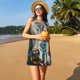 thumbnail image 3 of Balery Colorful Graffiti Cow Vestidos de verano para mujer con estampado: vestido holgado sin mangas, vestido playero informal y cómodo para días calurosos., 3 of 7
