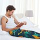 thumbnail image 5 of Balery Hand Drawn Seamless Pantalones de pijama para hombre, pijama ultraligero, pantalón de descanso-X-Large, 5 of 6
