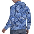 thumbnail image 6 of Salouo Blue Mandala Harmony Pattern Men's Fall Hoodie Sweatshirt,Sport Hoodie with Pockets for Men Pullover Casual Hooded Sweatshirt-X-Large, 6 of 7