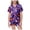 Purple, variant on Kakishop Girls Pajama Sets Girls Satin Pajama Set Halloween Pumpkin Ghost Print Shirts and Shorts Short Sleeve Button Soft 2 Piece Outfits,Purple