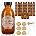 thumbnail image 1 of Botella de vidrio Elumeiro Boston 120 ml con tapa, paquete de 36 unidades, color ámbar, 1 of 7