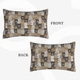 thumbnail image 2 of Uemuo Cartoon Bear Print Throw Pillow Case – Cozy & Soft Cushion Cover, Hypoallergenic Pillow Case for Sleeping, Perfect for Women with Envelope Closure-16"x24", 2 of 6