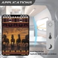 thumbnail image 5 of FUIALDOLG Aztec Tribal RV Door Window Shade, Running Horse Sunset Foldable RV Blackout Window Cover, UV Rays Protection Camper Trailer Screen Door Protector, Hook and Loop Fastener, 5 of 7