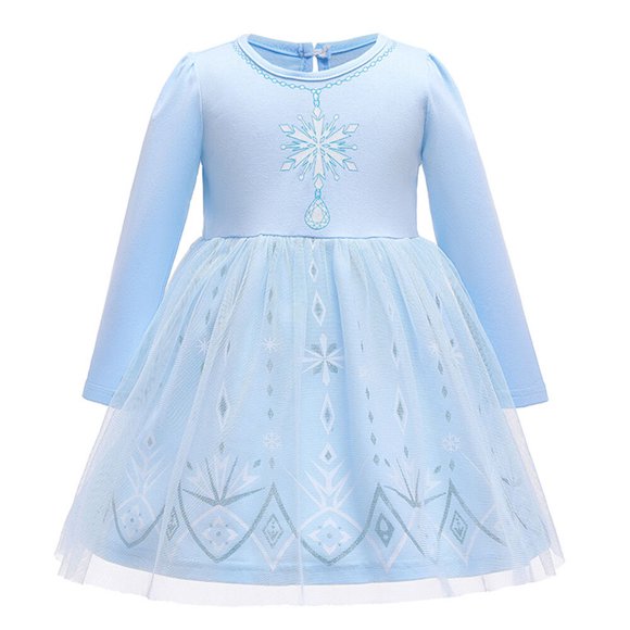 Baby Girls Princess Dress Long Sleeve Party Dress 12M-5T