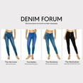 thumbnail image 7 of KHAKI & BLUE Women's Denim Daydream Skinny Jeans Mid Rise 3 Button Closure Butt Lift Super Stretchy Soft Stylish Knit Denim Slim Fit Comfy Casual Pants 77525-DM443 DK 0, 7 of 7