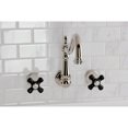 thumbnail image 2 of Kingston Brass KS1286PKX Duchess Double-Handle Wall-Mount Kitchen Faucet, Polished Nickel, 2 of 7