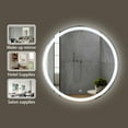 thumbnail image 5 of Sinber 32" Round Makeup Vanity Wall LED Bathroom Mirrors with Illuminated Light and D-Fog, 5 of 13
