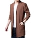 thumbnail image 2 of Suéter de lana largo de alta calidad para otoño, nuevo, chaqueta informal de lana para hombre, suéter de longitud media, 2 of 5