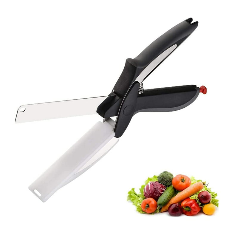 Food Cutter, Smart Kitchen Food Scissors Quick and Easy Cutting in Your  Kitchen as Food shears, Vegetable Slicer, Fruits Chopper, Food Scissors,  Vegetable Slicer, Black 