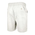 thumbnail image 6 of XIAONU Men's Solid Linen-Blend Short Relaxed Fit High Waisted Drawstring Mid Thigh Short Breathable Lightweight Beach Shorts, 6 of 8