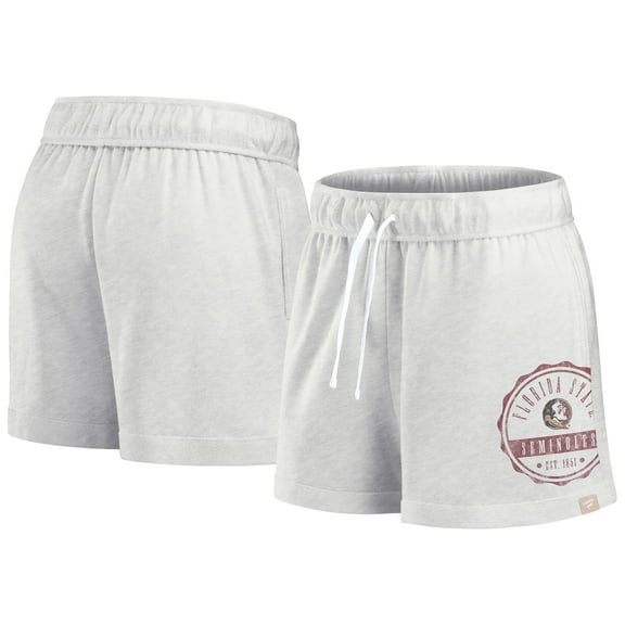 Women's Fanatics Oatmeal Florida State Seminoles Win Badge Shorts