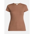thumbnail image 6 of Scenario Women's Variegated Rib Tee with Short Sleeves, Sizes XS-XXXL, 6 of 6