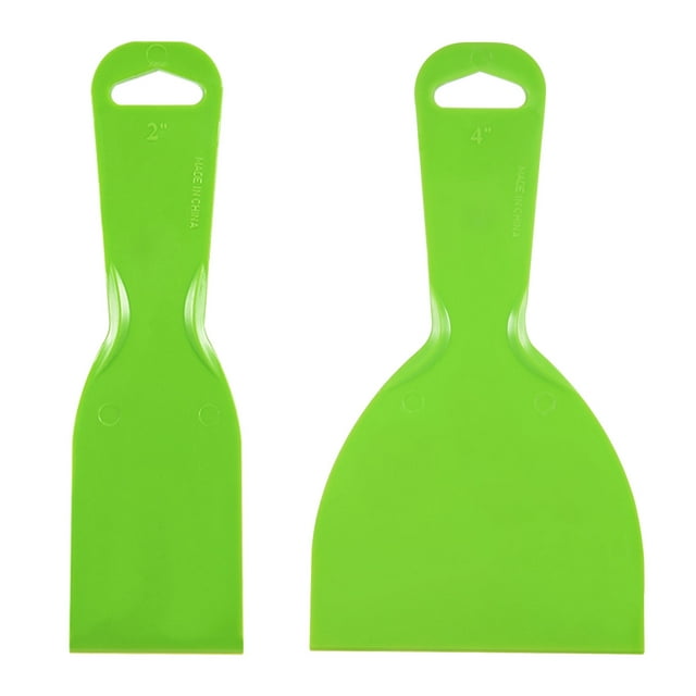 Unique Bargains 2', 4' Flexible Plastic Putty Knife for Taping Drywall 4in1 Set