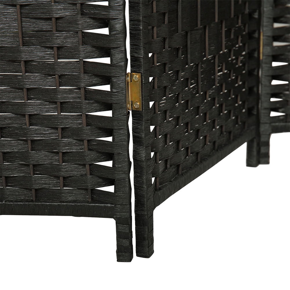 Kadyn 4 Panel Office Divider with 3 Clever Shelves for Home, Outdoor/Indoor Wall Divider and Folding Privacy Screens for Office, Black Kadyn 4 Panel Office Divider with 3 Clever Shelves for Home, Outdoor/Indoor Wall Divider and Folding Privacy Screens for Office, Black